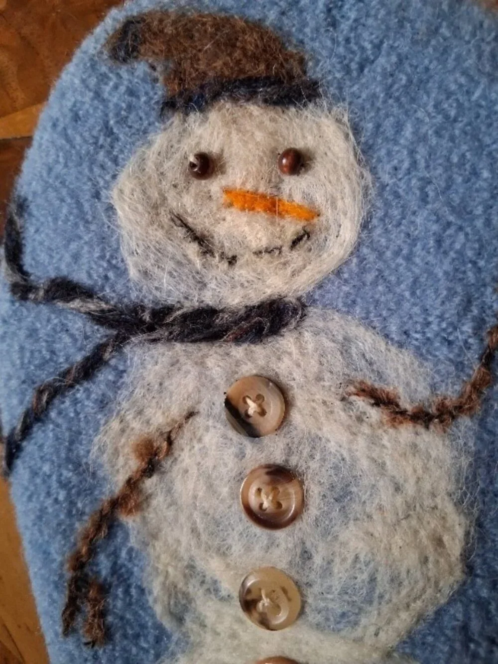 Artisan Knitted and Felted Wool Mittens
